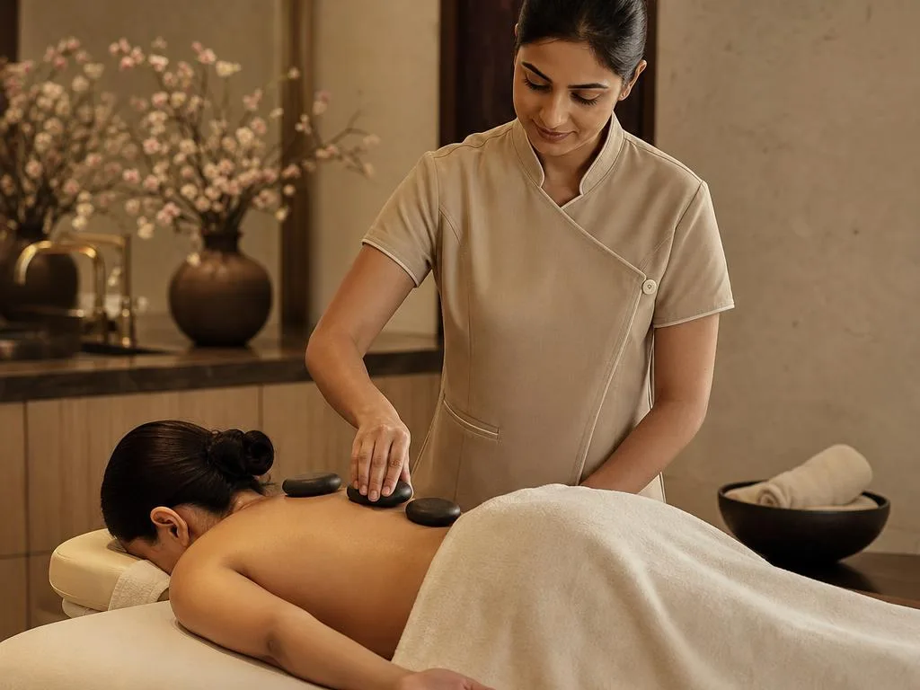 CORA HOT STONE HARMONY massage at Cora Luxury Spa